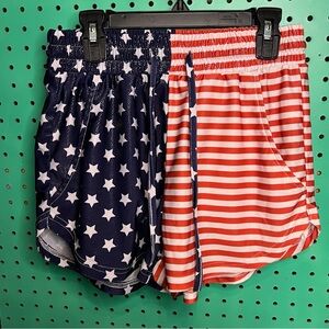 Star and Stripe Athletic Shorts